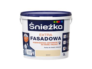 Zdjęcie: Farba Extra Fasadowa Beżowy 5L N ŚNIEŻKA