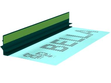 Zdjęcie: Listwa PVC BP13 Mini U L300 6/3 antracyt, z siatką i z uszczelką BELLA PLAST