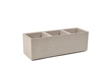Zdjęcie: Kwietnik Karo 900x300x300 mm deska coffee, latte LAMELA