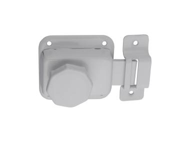 Zdjęcie: Zasuwka łazienkowa Lider z gałką biała METRO