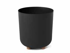 Donica Sofia 24 cm czarna LAMELA PLASTIC