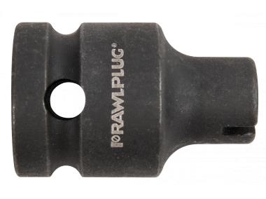 Zdjęcie: Adapter udarowy 1/2 do bitów 1/4 Cr-Mo dł. 38mm RAWLPLUG
