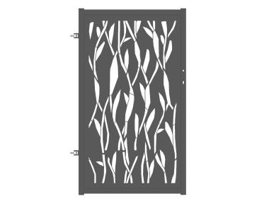 Zdjęcie: Furtka Melania 0,90 m, 1,50 m, stal ocynk+RAL7016 struktura lewa, z elektrozaczepem POLBRAM