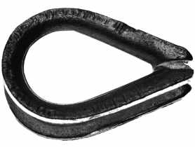 Kausze do lin ocynk 19x12x2,5 mm HSI