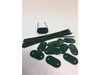 Zdjęcie: Zestaw mocujący do mat i osłon z trzciny Fixcane 1,9 x 3,3 cm, zielony NORTENE