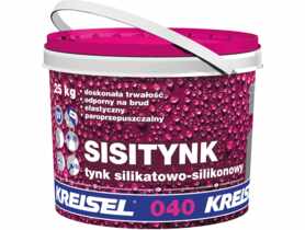 Tynk silikatowo-silikonowy Sisitynk 0,40 biały baranek KREISEL