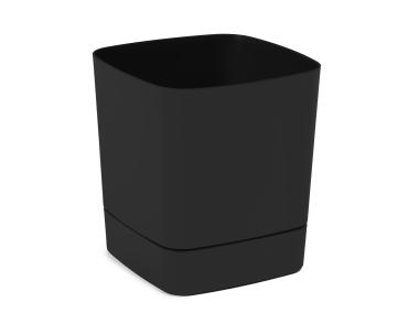 Zdjęcie: Donica z podstawką Clima 34x34 cm czarna LAMELA PLASTIC