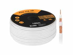 Kabel koncentryczny RG6U PCC113-100 CU+CU+CU HD 100 m LIBOX