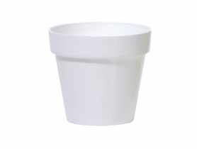 Doniczka Cube Shine biały 20 cm PROSPERPLAST
