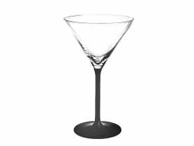 Kieliszek do martini 260 ml z czarną nóżką ALTOMDESIGN