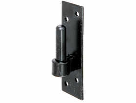 Skobel na płytce czarny 14/130x40 mm ALBERTS