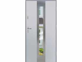 Drzwi zewnętrzne stalowo-drewniane Disting Otello 05 Biały 90 cm prawe KR CENTER