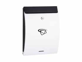 Skrzynka na listy BW12 biało-czarna METRO