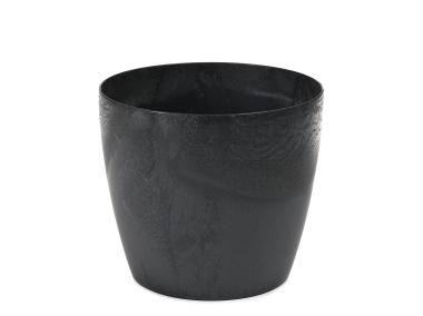 Zdjęcie: Donica Magnolia 155 recycled, czarny beton LAMELA