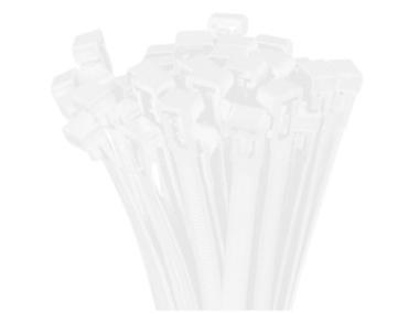 Zdjęcie: Opaski nylonowe demontowalne białe 7,6 x 370 mm biały STALCO PERFECT