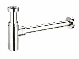 Syfon umywalkowy butelkowy niski dekoracyjny 1.1/4x32 bez spustu chrom MCALPINE