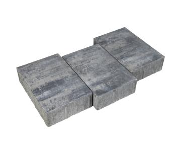 Zdjęcie: Kostka brukowa Urbanika 8x30x20 cm nerino biało-szaro-czarny POLBRUK