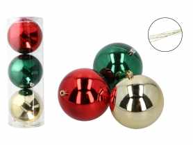 Bombka na choinkę 10 cm - 3 szt. EM&EM