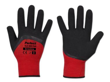 Zdjęcie: Rękawice ochronne Perfect Soft Red Ful lateks, rozmiar 10 BRADAS