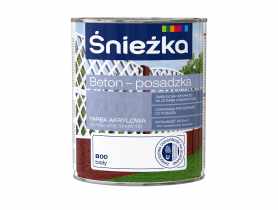 Farba akrylowa beton posadzka biały 0,8L ŚNIEŻKA