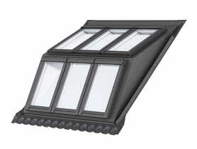 Kołnierz bliźniaczy lukarna dla 2x2 EBW MK06 2022BK VELUX