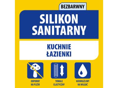 Zdjęcie: Silikon sanitarny 280 ml bezbarwny SOUDAL