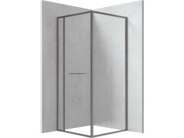 Zdjęcie: Kabina prysznicowa Square kwadratowa 90x90x200 cm titanium DEANTE