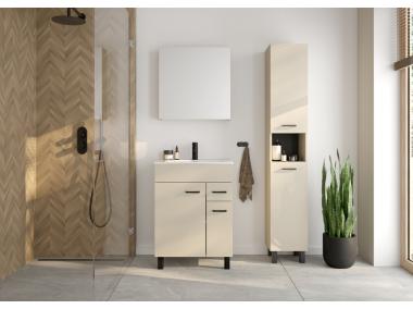 Zdjęcie: Zestaw szafka z umywalką 60 cm Mea kaszmir mat DEFTRANS