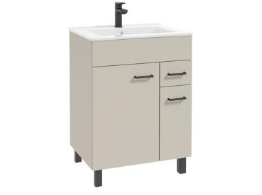 Zdjęcie: Zestaw szafka z umywalką 60 cm Mea kaszmir mat DEFTRANS