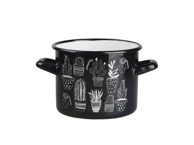 Zdjęcie: Garenk prosty Cactus black 4,8 L - 20 cm czarny ALTOMDESIGN