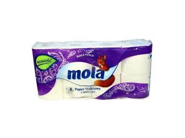 Zdjęcie: Papier toaletowy Biała Perła 8 szt. MOLA