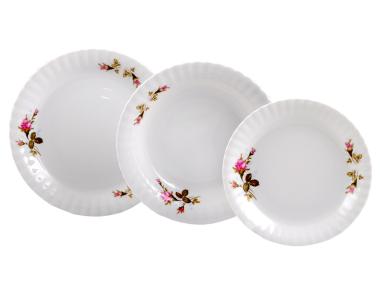 Zdjęcie: Komplet talerzy Iwona 18-elementowy PORCELANA CHODZIEŻ