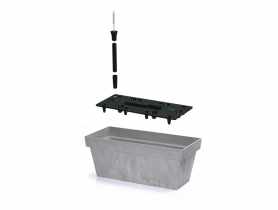 Doniczka Cube case beton 60 cm PROSPERPLAST