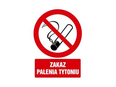 Zdjęcie: Oznaczenie "Zakaz palenia tytoniu" 21x29,7 cm METRO