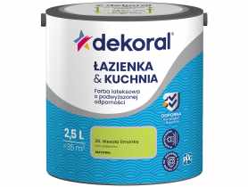 Farba lateksowa Łazienka&Kuchnia wesoła limonka 2,5 L DEKORAL