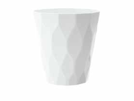 Doniczka Rocka biały  17 cm PROSPERPLAST