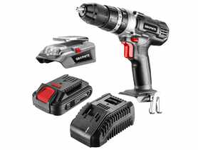Zestaw wiertarko-wkrętarka; adapter USB-latarka GRAPHITE