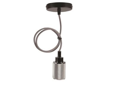 Zdjęcie: Zawiesie metalowe 1X60 W E27chrom/czarne CANDELLUX