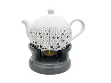 Zdjęcie: Dzbanek z podgerzwaczem 1 L ceramiczny BELLA FIORE