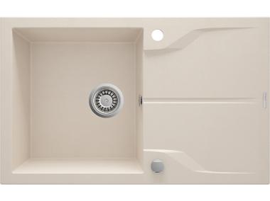 Zdjęcie: Zlewozmywak Andante beż granit 1K Z/O 780x490x194, space saver DEANTE