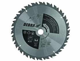Piła tarczowa do drewna z ogranicznikiem posuwu HM 36 zębów 500x30 mm DEDRA