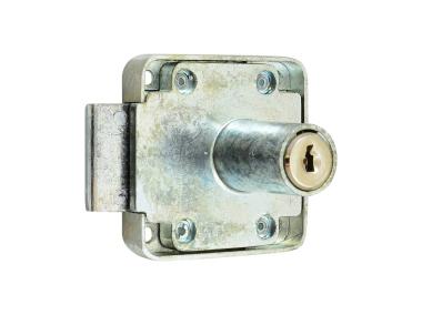 Zdjęcie: Zamek meblowy wierzchni niklowany 50935 LOB