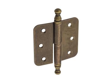 Zdjęcie: Zawias meblowy nakładany ozdobny patyna lewy METRO