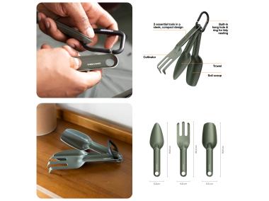 Zdjęcie: Zestaw metalowych narzędzi do sadzenia roślin Plant Care 3 sztuki FISKARS