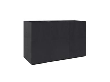 Zdjęcie: Kwietnik Karo 900x300x600 mm beton recycled, czarny LAMELA