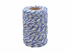 Sznurek bawełniany 75 m biało-niebieski METRO