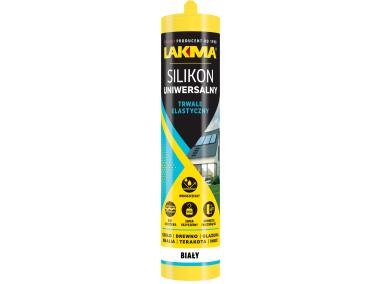 Zdjęcie: Silikon uniwersalny biały 280 ml LAKMA