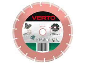 Tarcza diamentowa 230 x 22.2 mm, segmentowa VERTO