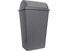 Kosz na śmieci Curly 45 L szary DOMOTTI