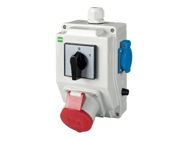 Zdjęcie: Rozdzielnica siłowa RS z wyłącznikiem 0-1, 3P+N+Z 32A, 2P+Z 230V ELEKTRO-PLAST